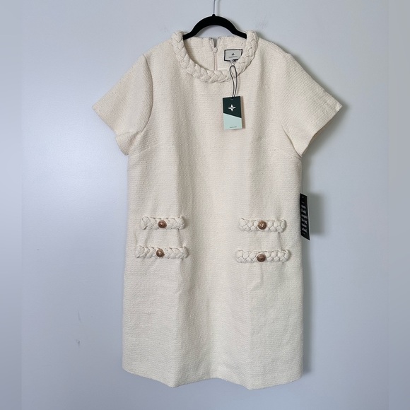 TUCKERNUCK Pearl White Tweed Jackie Dress - Picture 9 of 12